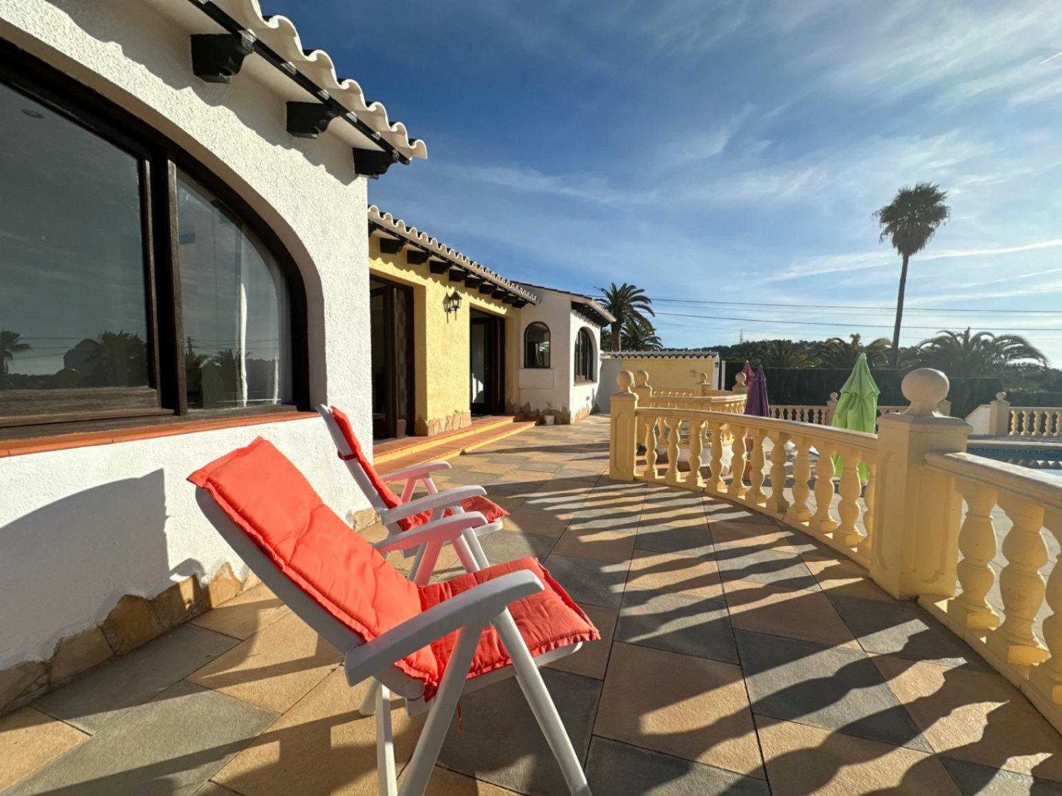 One Level Villa with a Beautiful Sea View in La Empedrola, Calpe